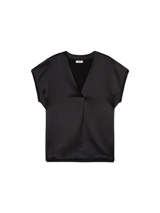 Oltre Oltre Blusa G268J104217N033 Nero Regular Fit