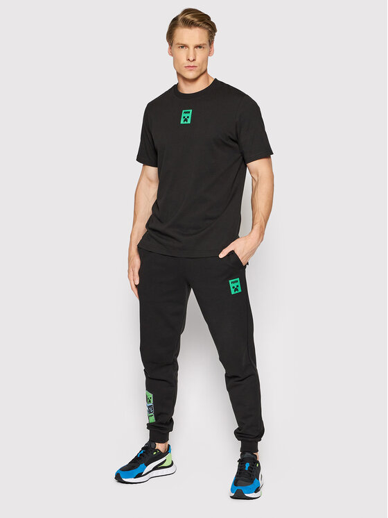 Puma Puma Sportinės kelnės MINECRAFT 534377 Juoda Regular Fit