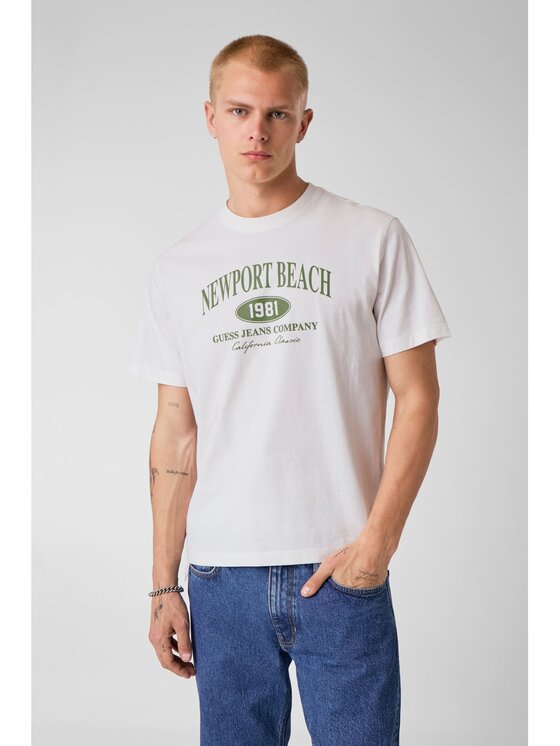 Guess Guess T-Shirt 183247 Bílá Classic Fit