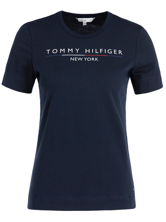Tommy Hilfiger Tommy Hilfiger T-särk Christa WW0WW25603 Tumesinine Regular Fit