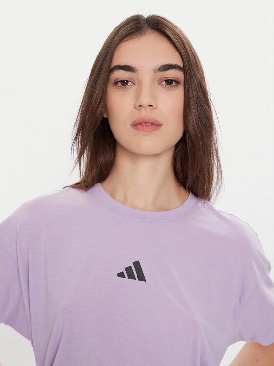 adidas adidas T-Shirt Power JX1191 Fialová Regular Fit