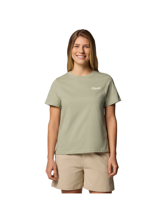 Columbia Columbia T-shirt Columbia Rolling Bend Graphic SS Tee Verde Regular Fit