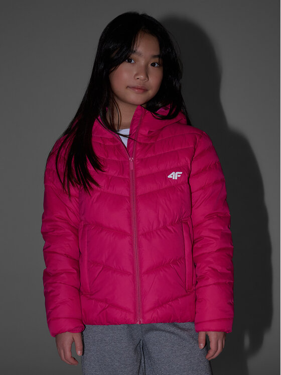 4F 4F Kurtka puchowa OUTERWEAR Różowy Regular Fit