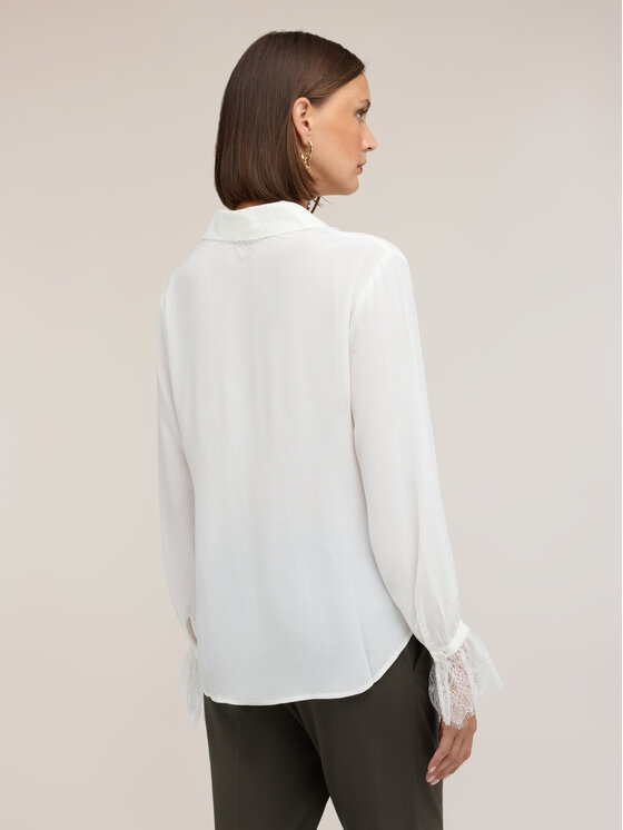 Motivi Motivi Camicia 5099Q001030N011 Bianco Regular Fit