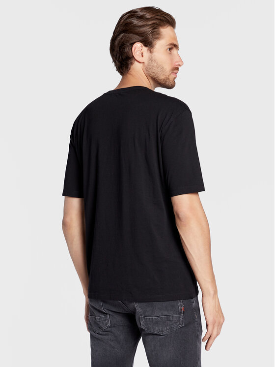 Sisley Sisley Футболка 3I1XS101J Чорний Regular Fit