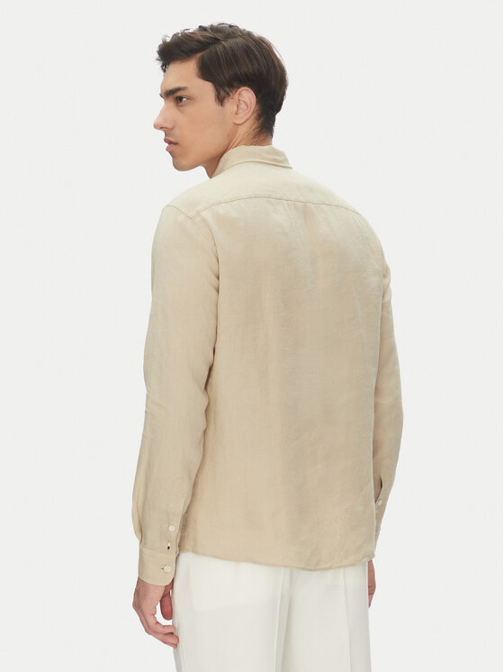 BOSS BOSS Košeľa H-Roan-Bd-E-C1 50520283 Béžová Slim Fit
