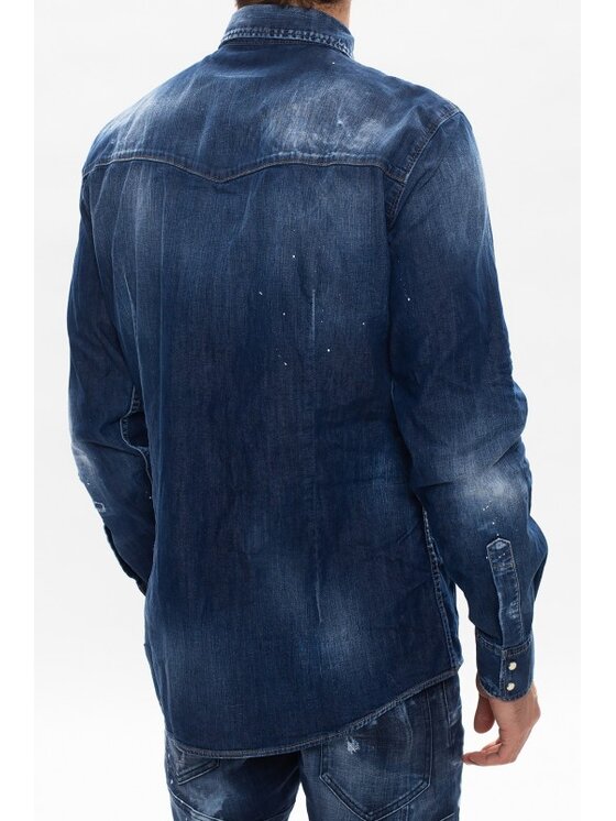 Dsquared2 Dsquared2 Košile S74DM0452 S30341 470 Modrá Regular Fit