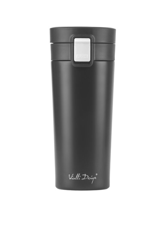 Vialli Design Vialli Design Kubek termiczny KUBEK TERMICZNY 400ML FUORI GRAFITOWY 7671 Szary