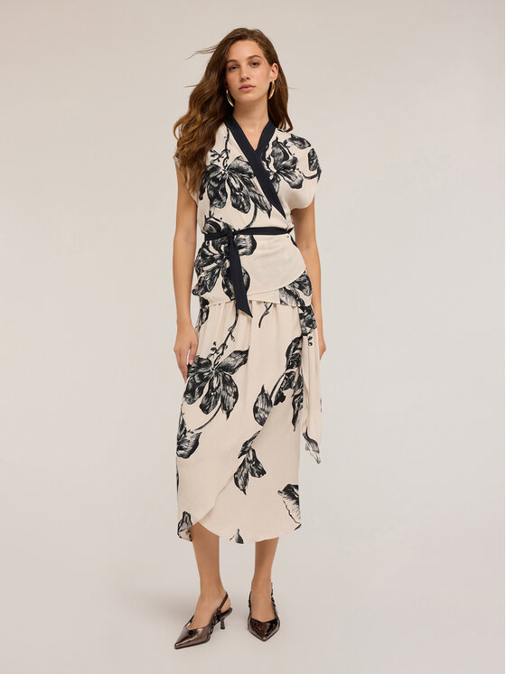 Motivi Motivi Gonna midi 1260Q001122N0S1 Nero Regular Fit