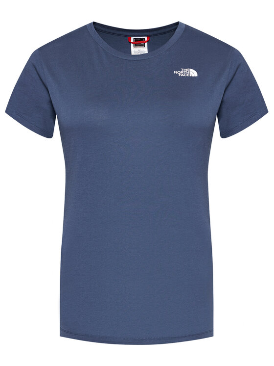 The North Face The North Face T-Shirt W S/s Simple Dome Tee NF0A4T1A Granatowy Regular Fit