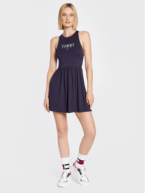 Tommy Jeans Tommy Jeans Sukienka codzienna Lala Skater DW0DW12857 Granatowy Regular Fit