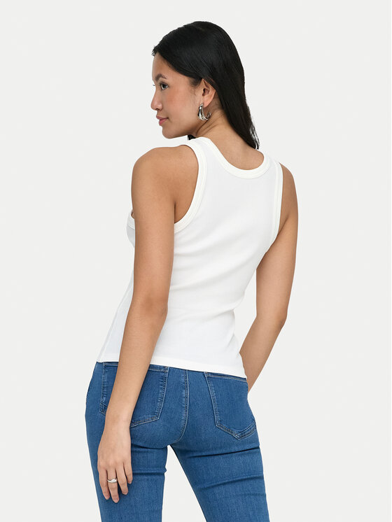 ONLY ONLY Top Val 2-Way 15371705 Biały Slim Fit