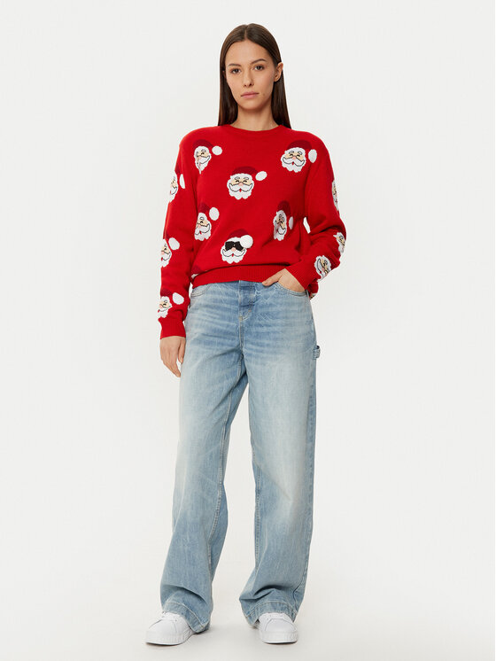 Ysabel Mora Ysabel Mora Sweter 70028 Czerwony Regular Fit