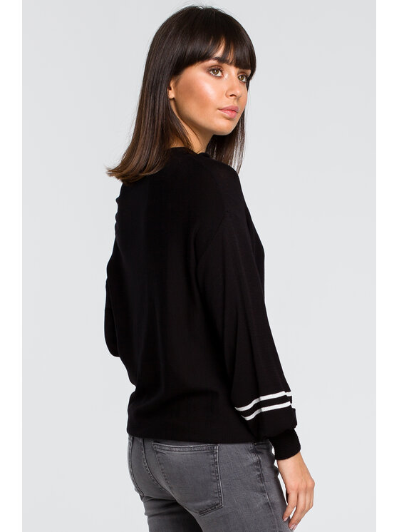BeWear BeWear Svetr BK024 Černá Modern Fit