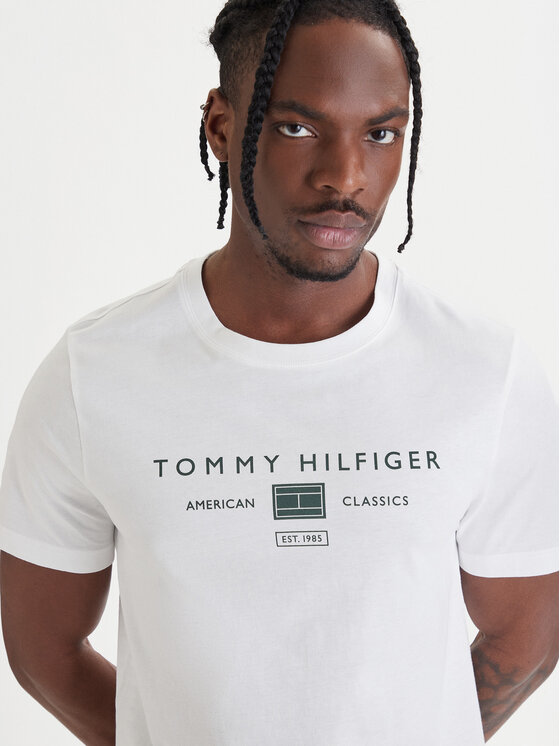 Tommy Hilfiger Tommy Hilfiger T-krekls Brand Love MW0MW42365 Balts Regular Fit