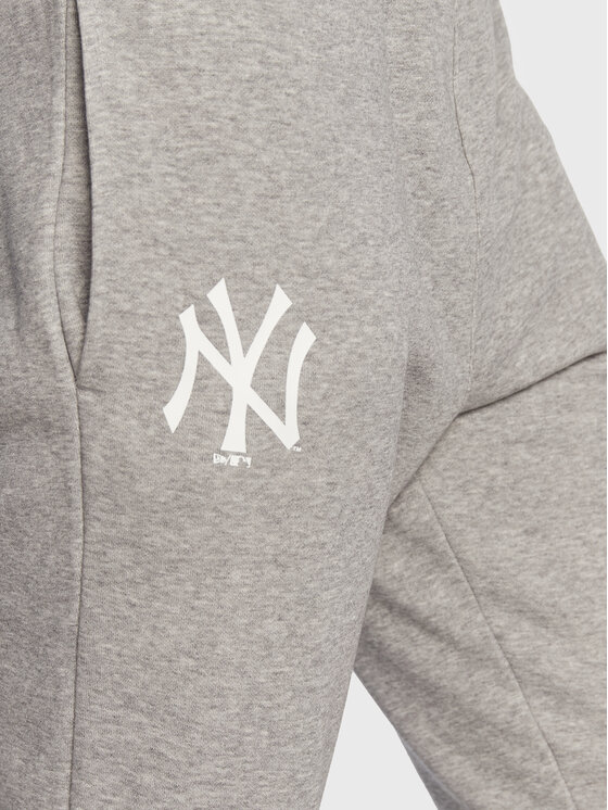 New Era New Era Spodnji del trenirke New York Yankees MLB Team Logo 60284758 Siva Relaxed Fit