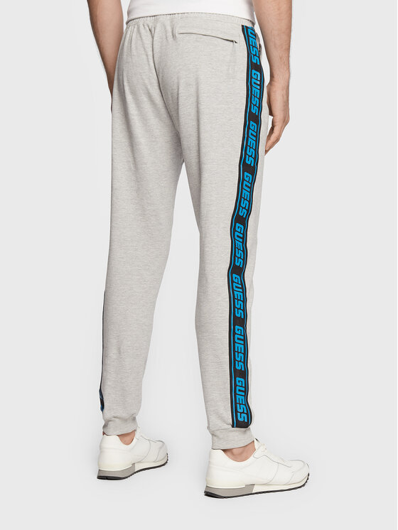 Pantaloni Della Tuta Guess Streetwear Uomo - Cotone Ed Elastan, Chiusura Con Cerniera, Vita Media - Foto 5