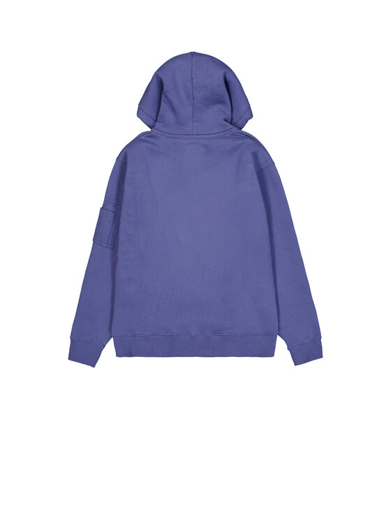 Alpha Industries Alpha Industries Bluza Alpha Puff Print Hoodie Fioletowy Regular Fit