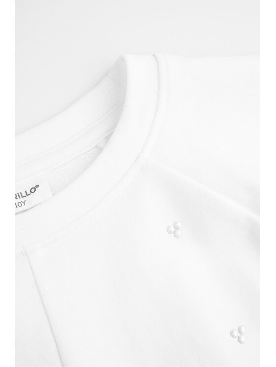 Coccodrillo Coccodrillo Mikina WC5132101DGJ-001 Biela Regular Fit