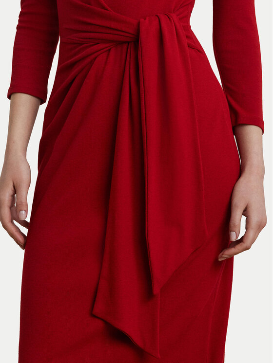 LAUREN RALPH LAUREN LAUREN RALPH LAUREN Sukienka codzienna 200973598002 Czerwony Slim Fit