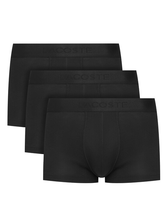 Lacoste Komplet 3 par bokserek 5H3407 Czarny