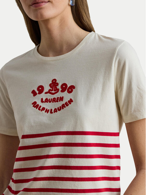 LAUREN RALPH LAUREN LAUREN RALPH LAUREN Póló 200B21056002 Ekru Relaxed Fit