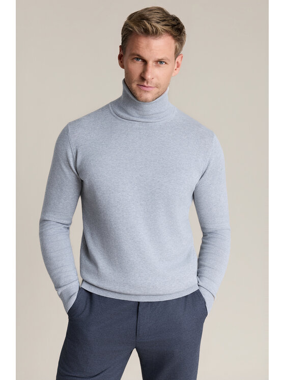Lancerto Lancerto Sweter Jesse SW073226000053 Szary Regular Fit