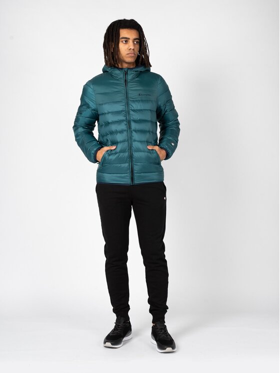 Champion Giacca di transizione 218073 Verde Slim Fit Modivo
