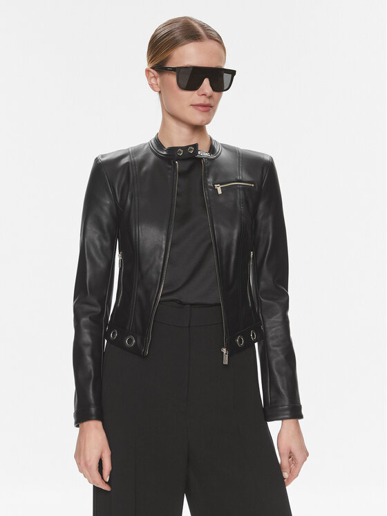 Marciano Guess Marciano Guess Яке от имитация на кожа Rory 4RGL11 9646Z Черен Slim Fit