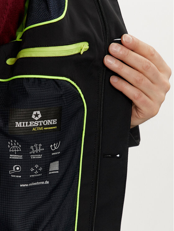 Milestone Milestone Übergangsjacke Morgan 410402 60365 Schwarz Regular Fit