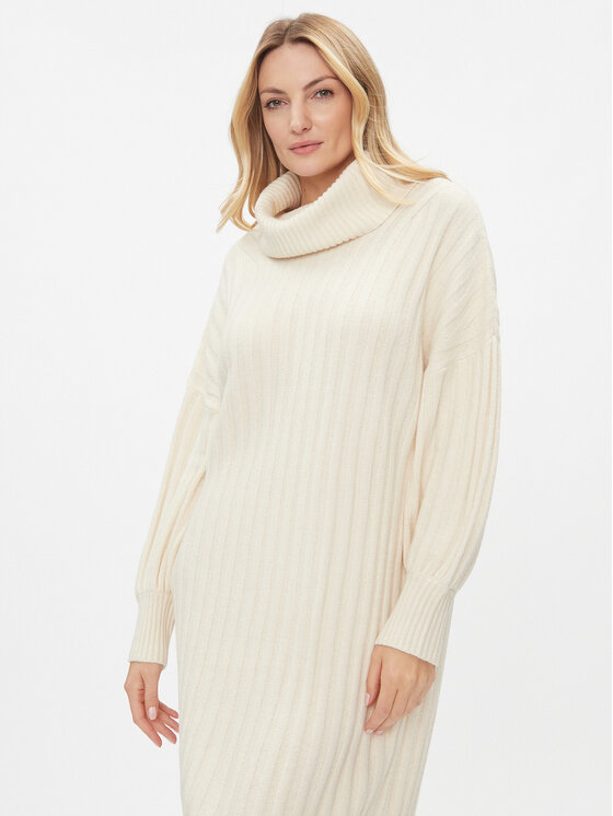 Tom Tailor Tom Tailor Трикотажна сукня 1040038 Бежевий Regular Fit