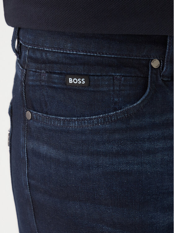 BOSS BOSS Džínsy H-Delaware 50555263 Tmavomodrá Slim Fit