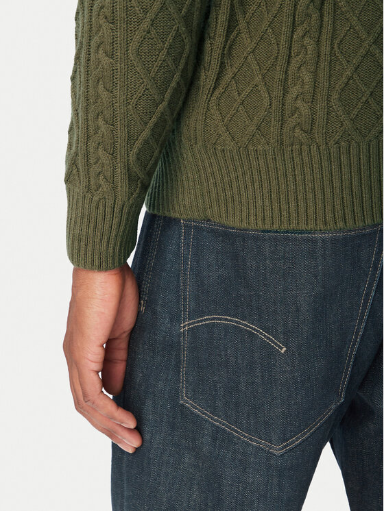 Guess Jeans Guess Jeans Sweter M6BR01 Z1224 Zielony Regular Fit