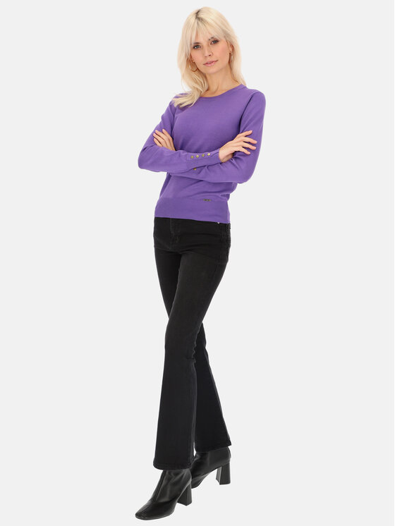 L’AF L’AF Sweter Alpi Fioletowy Regular Fit