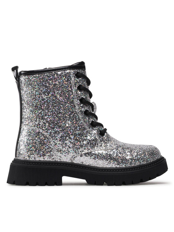 Nelli Blu Nelli Blu Schnürstiefeletten CM211214-1 Silberfarben