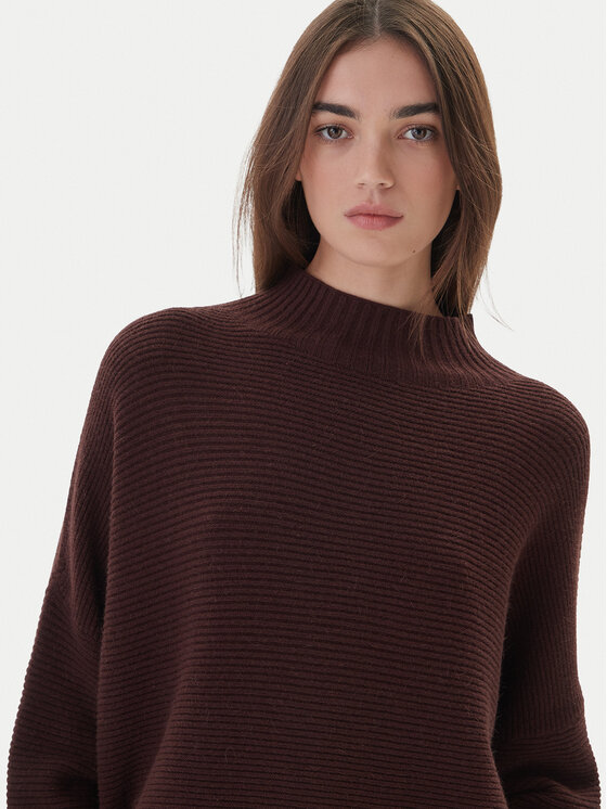 Kontatto Kontatto Sweter 3M0848C Brązowy Relaxed Fit