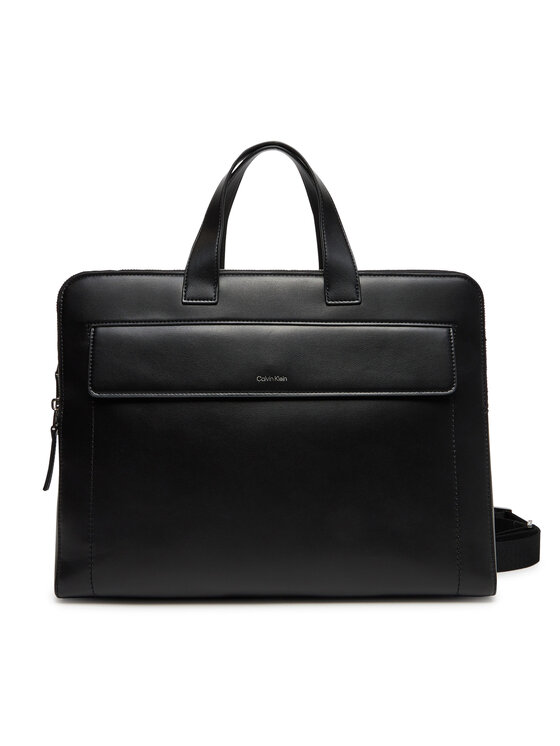 Brašna na notebook Calvin Klein, Barva: Černá, Ck Sleek 2G Laptop Bag K50K512936