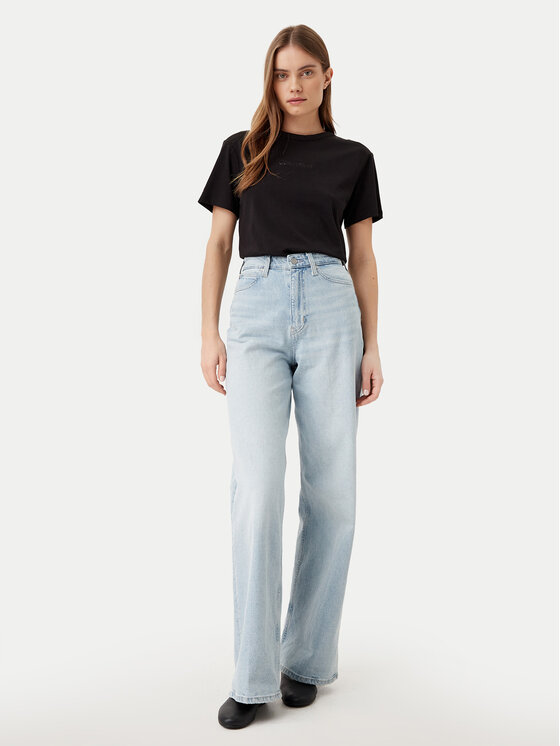 Calvin Klein Calvin Klein Marškinėliai K20K208294 Juoda Regular Fit