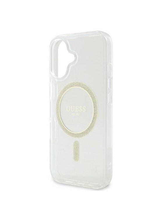 Guess Guess Etui na telefon Apple iPhone 16 Przezroczysty