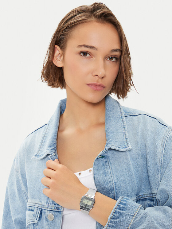 Casio Casio Hodinky Vintage A700WEM-7AEF Strieborná