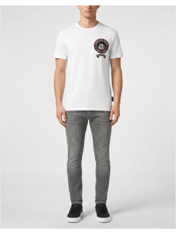 PHILIPP PLEIN PHILIPP PLEIN T-shirt 31660 Bianco Regular Fit