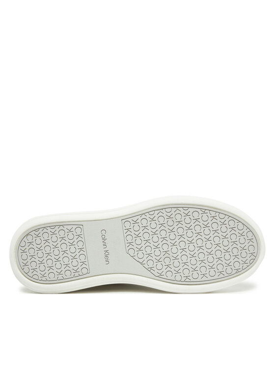Calvin Klein Calvin Klein Laisvalaikio batai Cupsole Lace Up - Suede Bt HW0HW02404 Balta