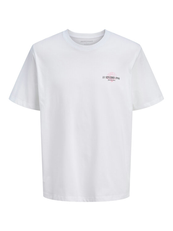 Jack & Jones Jack & Jones Tricou Corals Tee 12288345 Alb Regular Fit