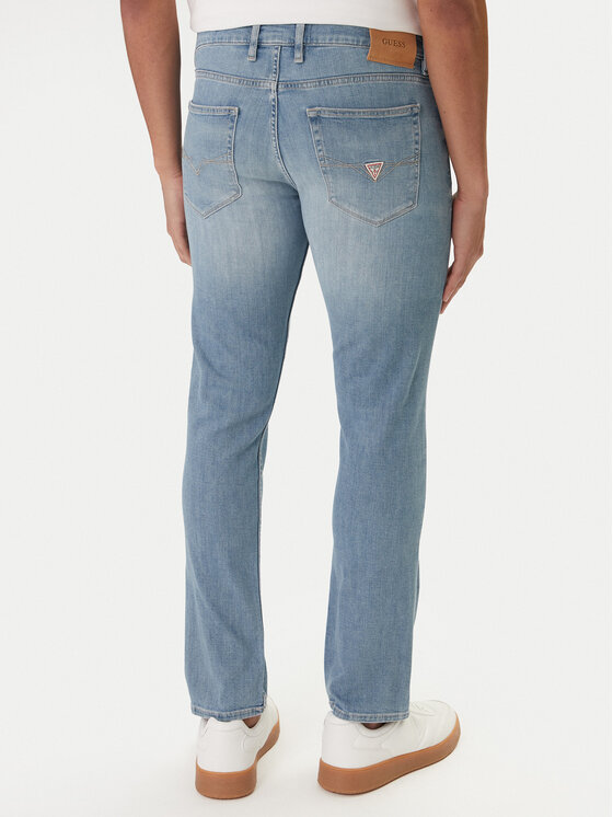 Guess Guess Дънки M6RAS2 D6761 Син Slim Tapered Fit