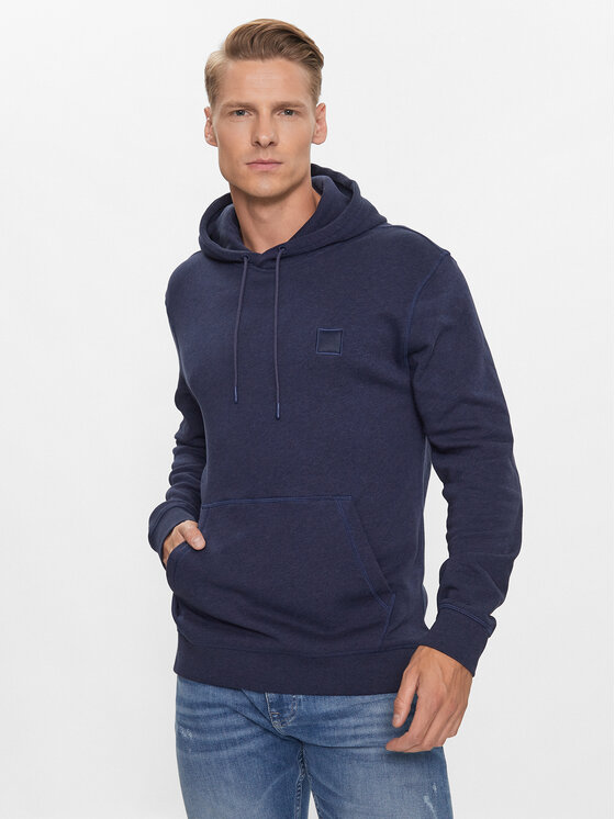 BOSS Boss Felpa Wetalk 50468445 Blu scuro Regular Fit