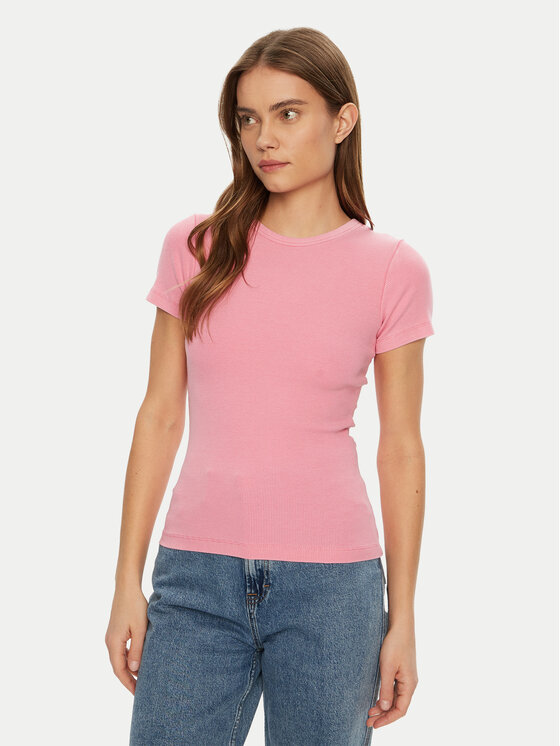 JJXX JJXX T-Shirt Frankie 12239962 Růžová Slim Fit
