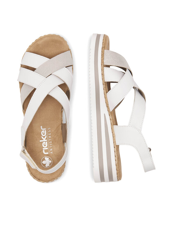 Rieker Rieker Sandalen V0279-80 Weiß
