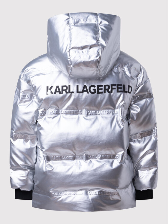 KARL LAGERFELD KARL LAGERFELD Zimní bunda Z16140 M Stříbrná Regular Fit