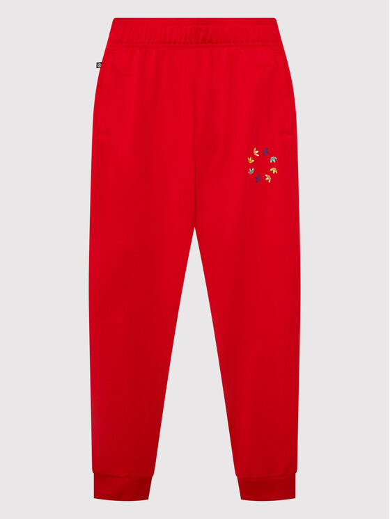 Pantaloni da tuta adicolor HB9467 Rosso Regular