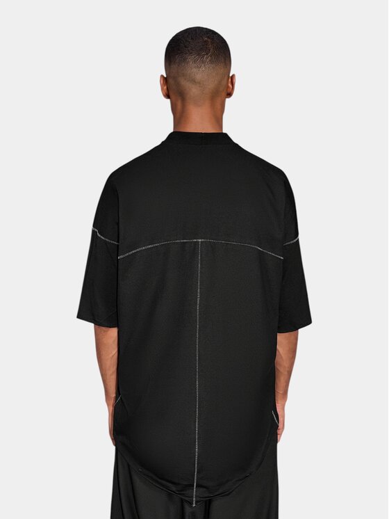 MADE BY SOCIETY MADE BY SOCIETY T-Shirt Interlock - T18021 Czarny Basic Fit